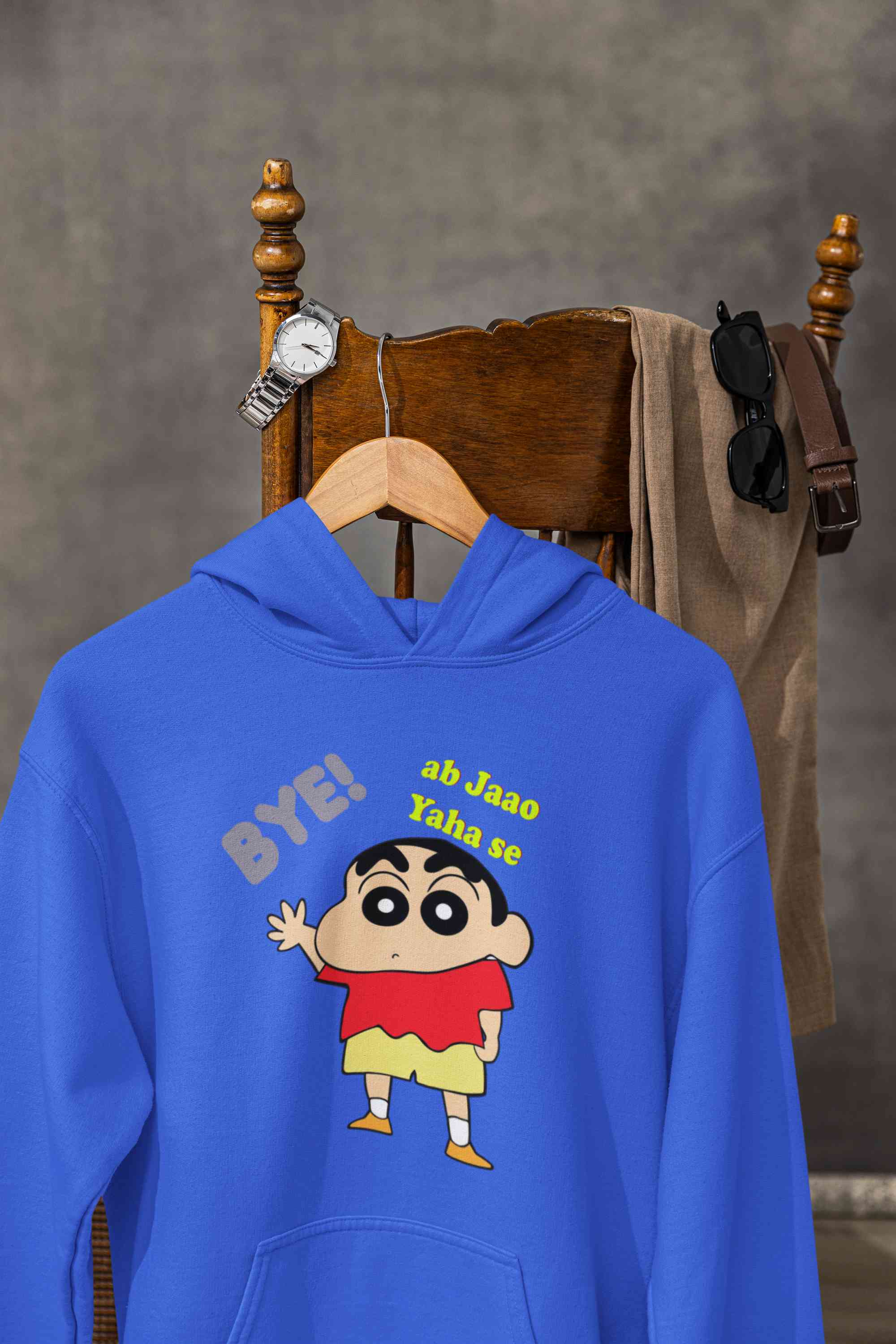 Ab Jao Yaha Se Cartoon Funny Memes Hoodies for Women-FunkyTeesClub