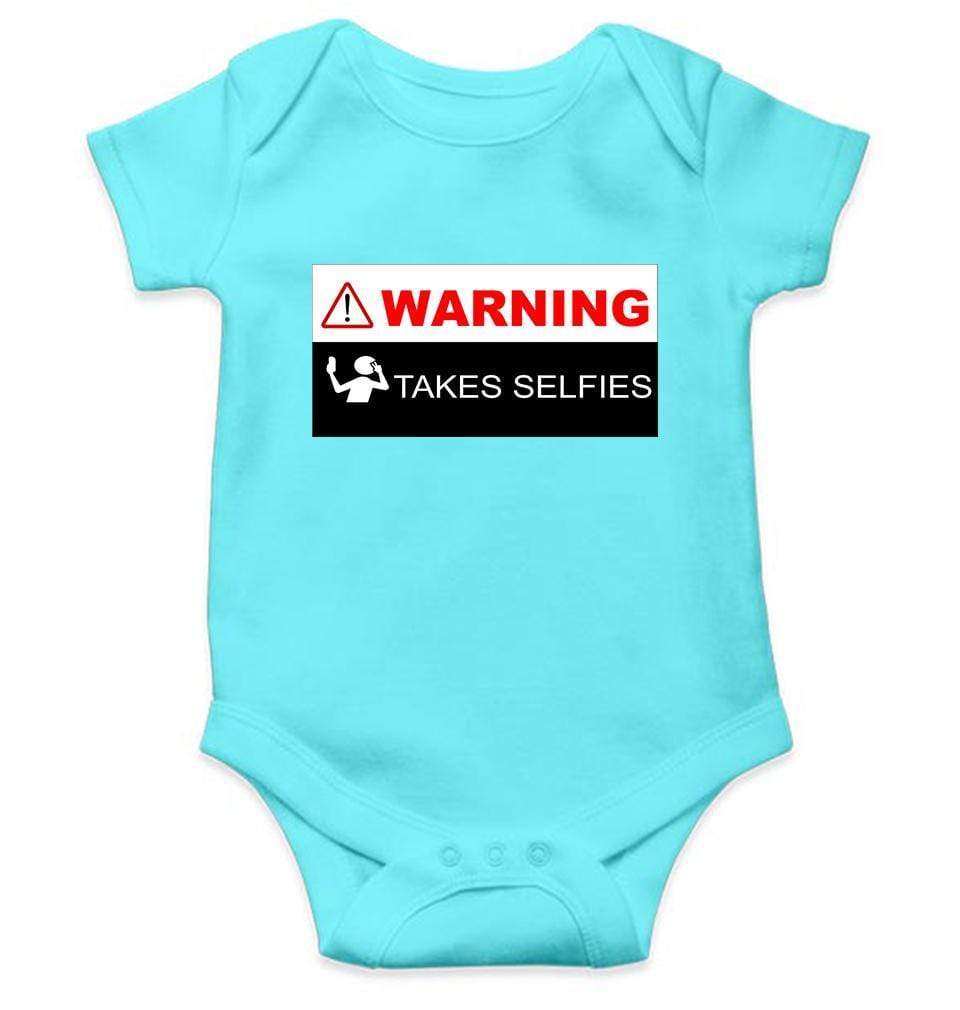 Warning Take Selfies Rompers for Baby Girl- FunkyTradition FunkyTradition