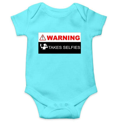 Warning Take Selfies Rompers for Baby Girl- FunkyTradition FunkyTradition