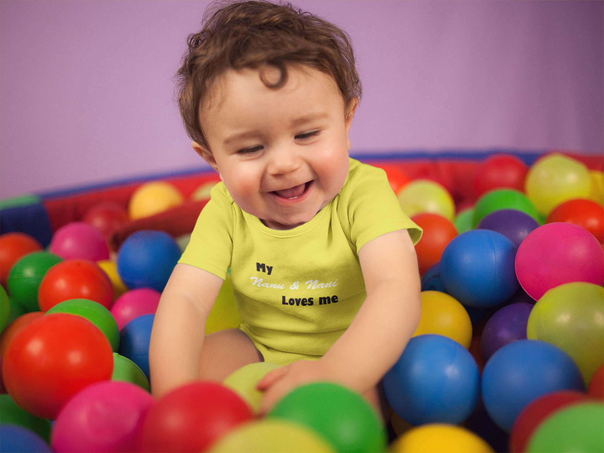 Nanu And Nani Loves Me Rompers for Baby Boy- FunkyTeesClub