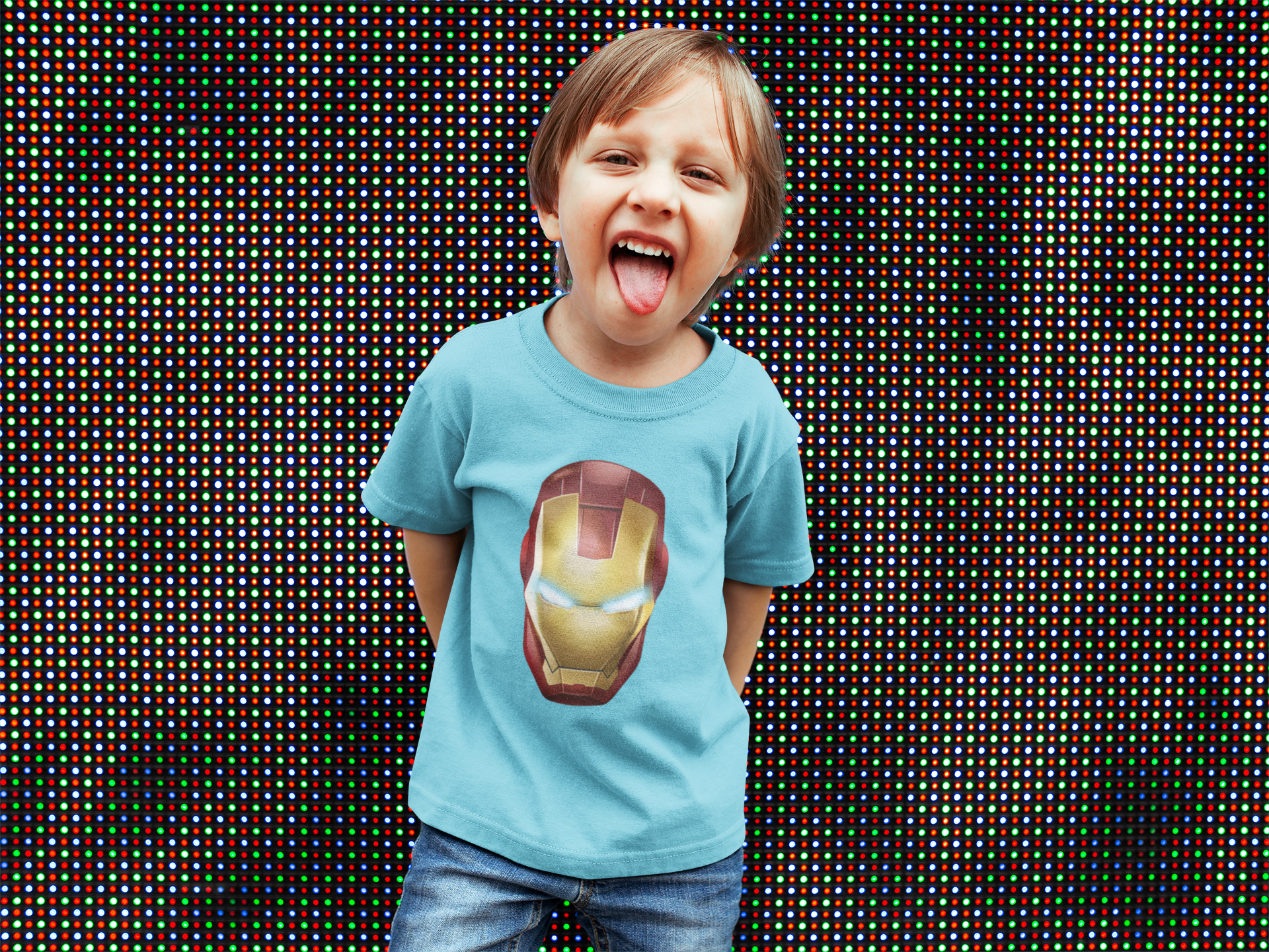 Superhero Half Sleeves T-Shirt for Boy-FunkyTeesClub