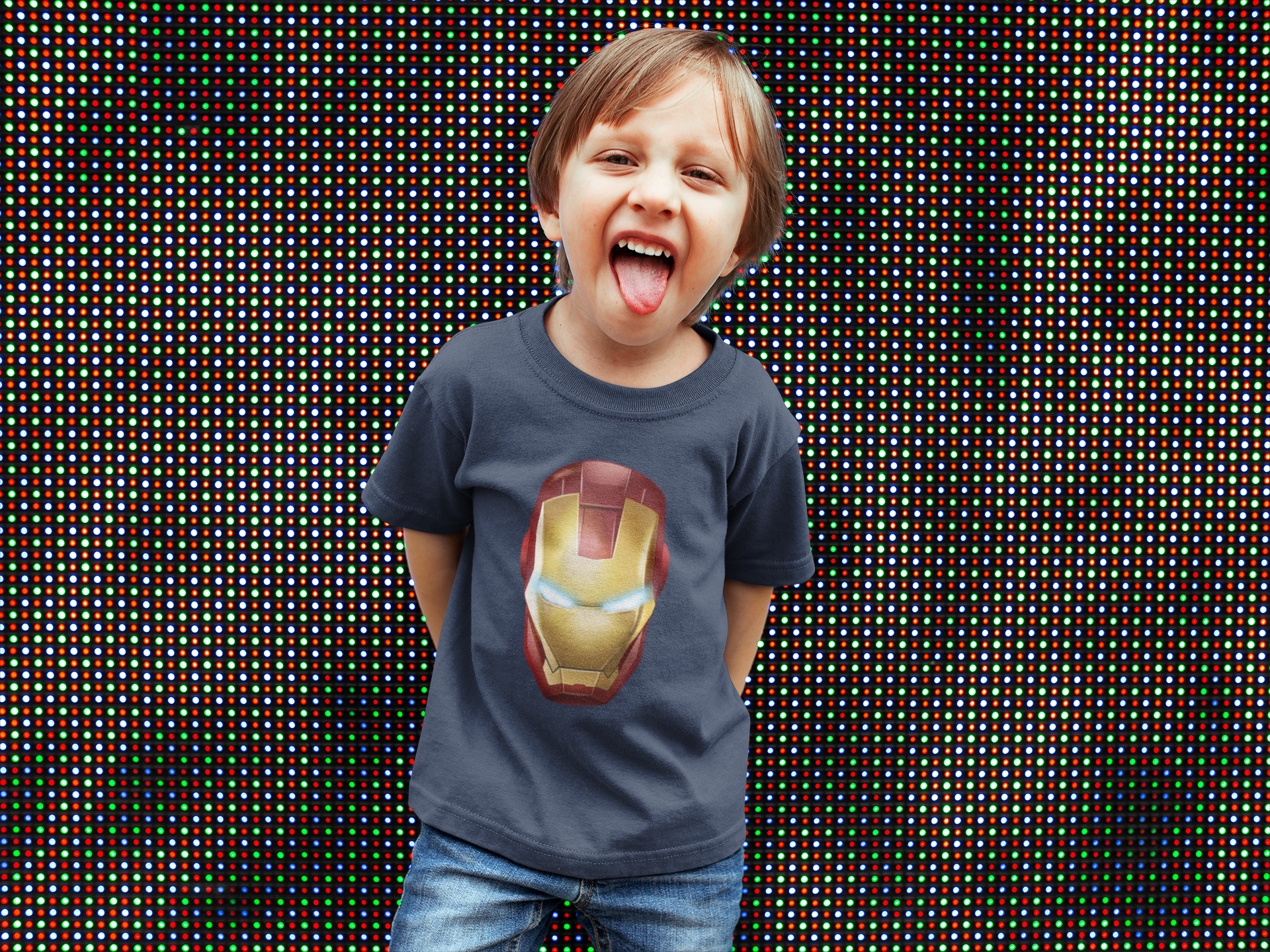 Superhero Half Sleeves T-Shirt for Boy-FunkyTeesClub