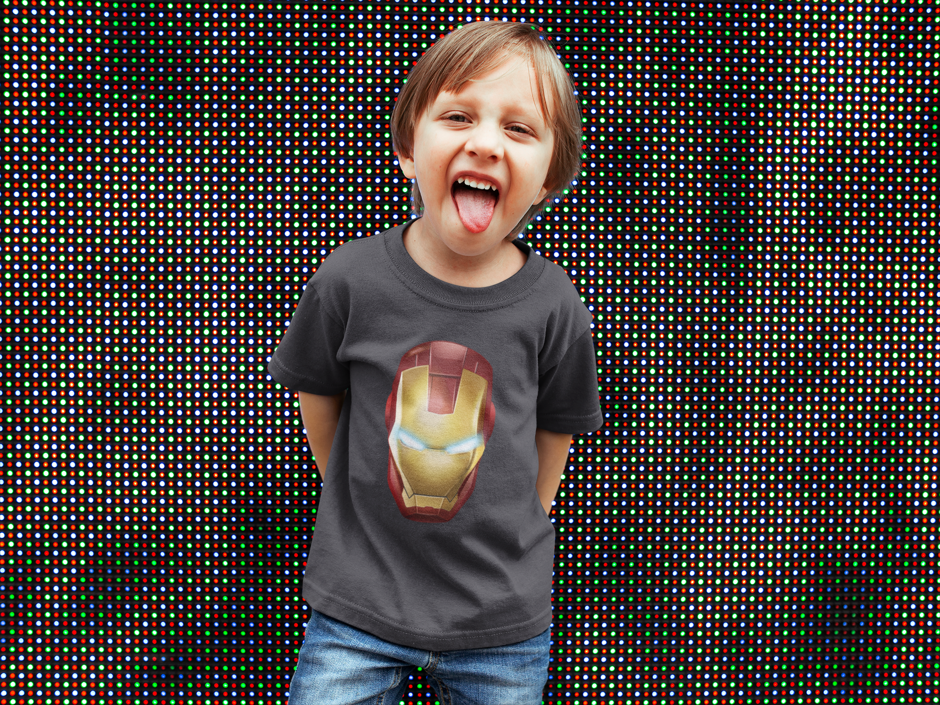 Superhero Half Sleeves T-Shirt for Boy-FunkyTeesClub