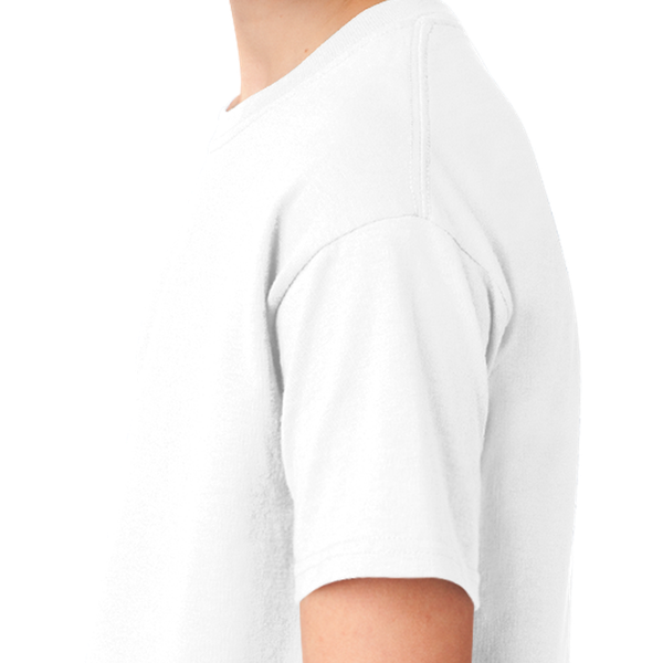 Boy Plain White T-shirt-FunkyTeesClub