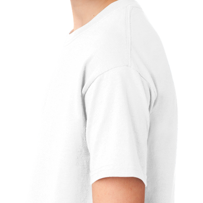 Boy Plain White T-shirt-FunkyTeesClub