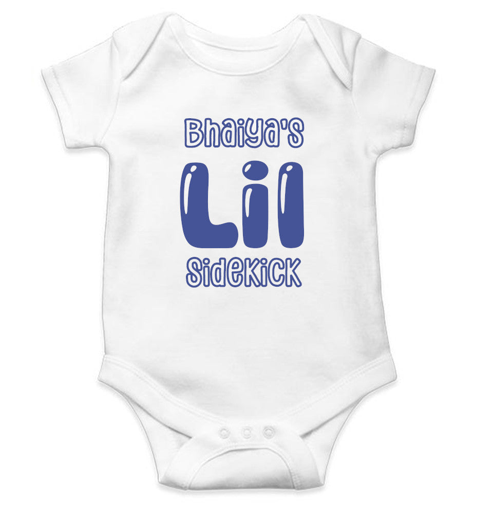 Bhaiyas Little Sidekick Rakshabadhan Rompers for Baby Boy- FunkyTeesClub