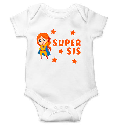 Super Sister Rakshabandhan Rompers for Baby Girl- FunkyTeesClub