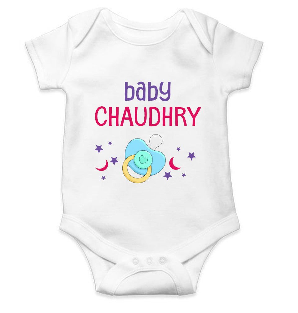 Custom Name Baby Surname Cute New Born Rompers for Baby Girl- FunkyTeesClub