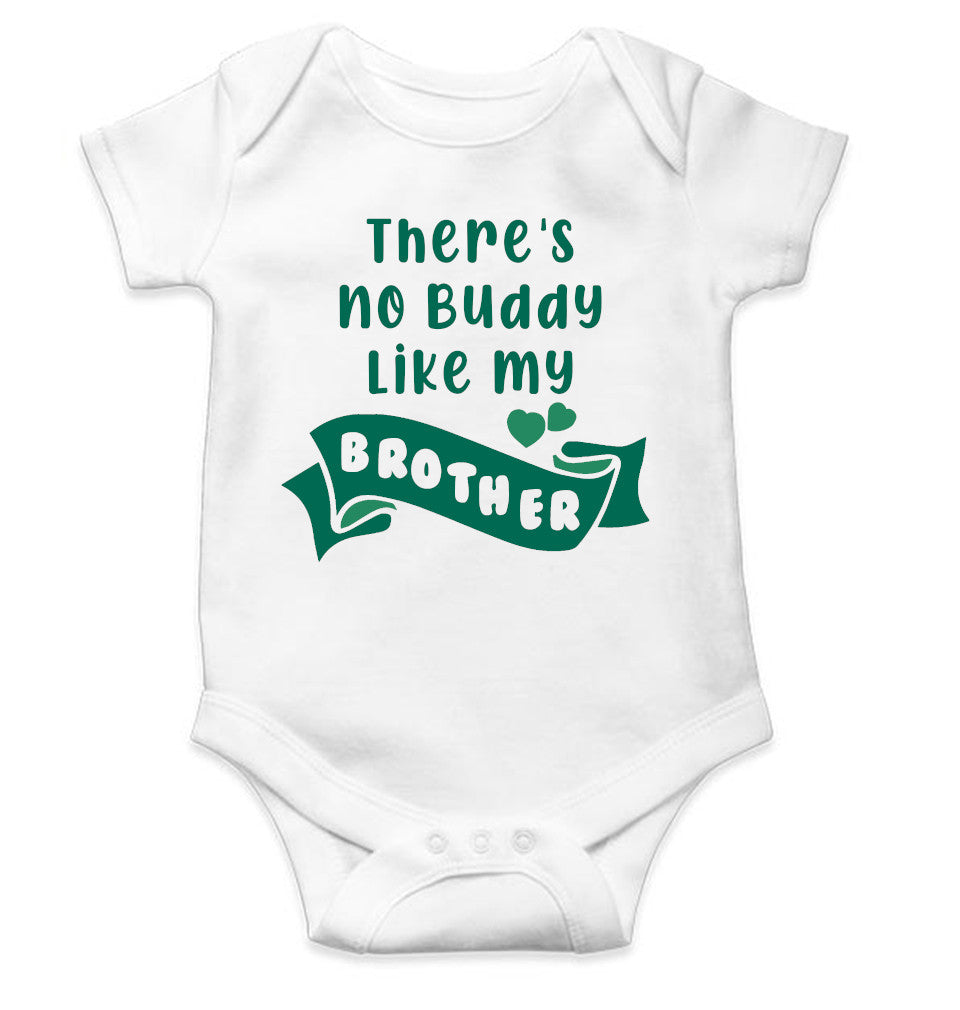 There Is No Buddy Like My Brother Rakshabandhan Rompers for Baby Girl- FunkyTeesClub