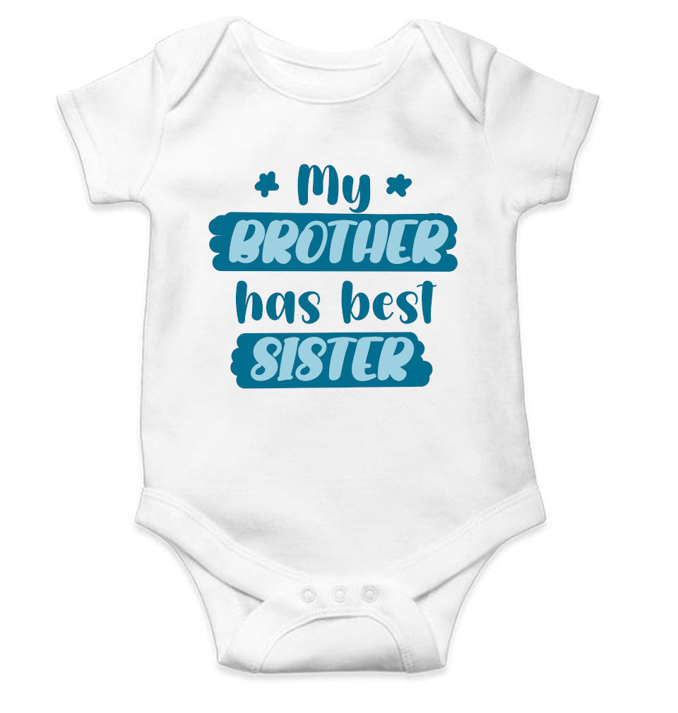 My Brother Has Best Sister Rakshabandhan Rompers for Baby Girl- FunkyTeesClub