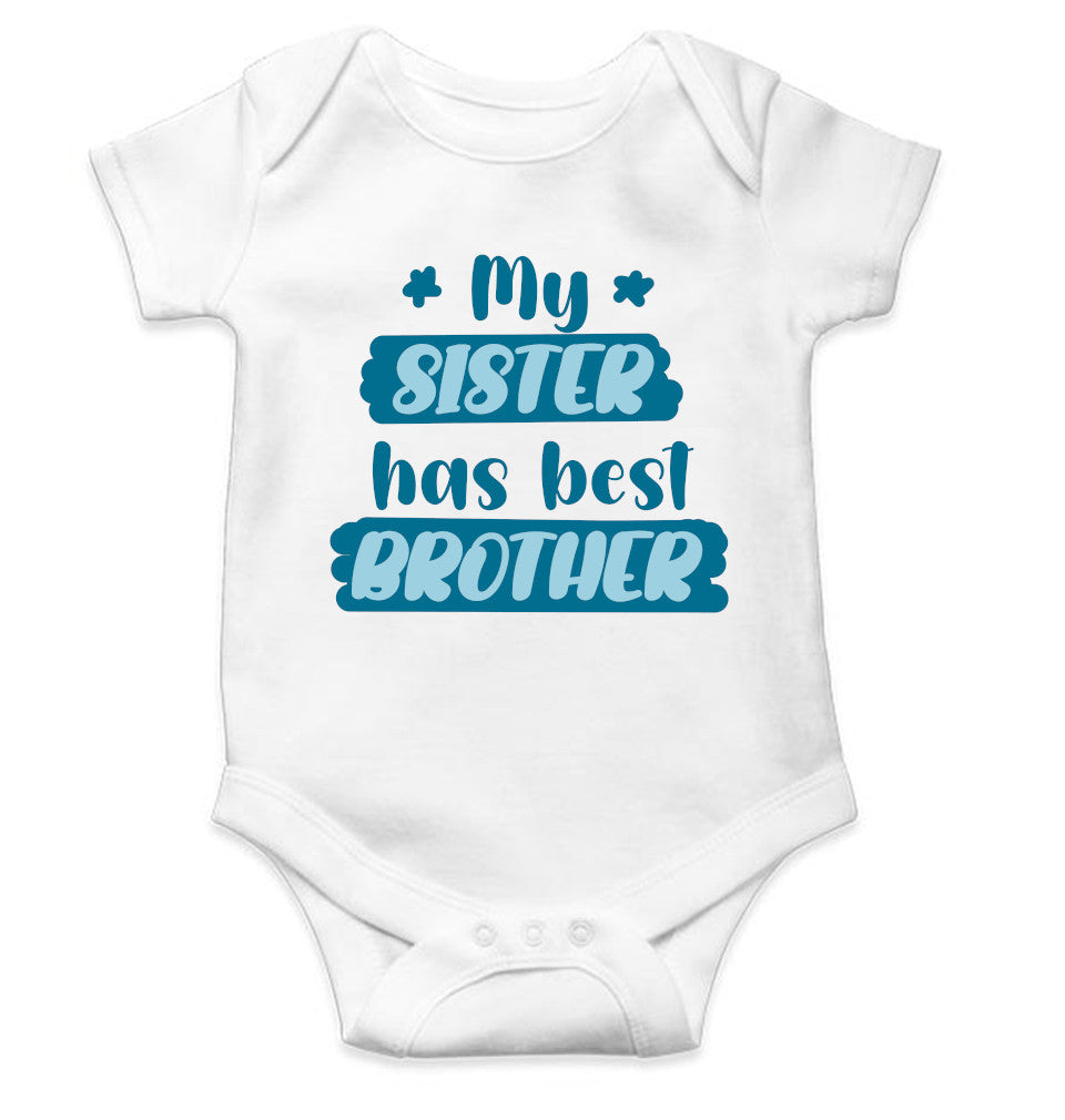My Sister Has Best Brother Rakshabadhan Rompers for Baby Boy- FunkyTeesClub