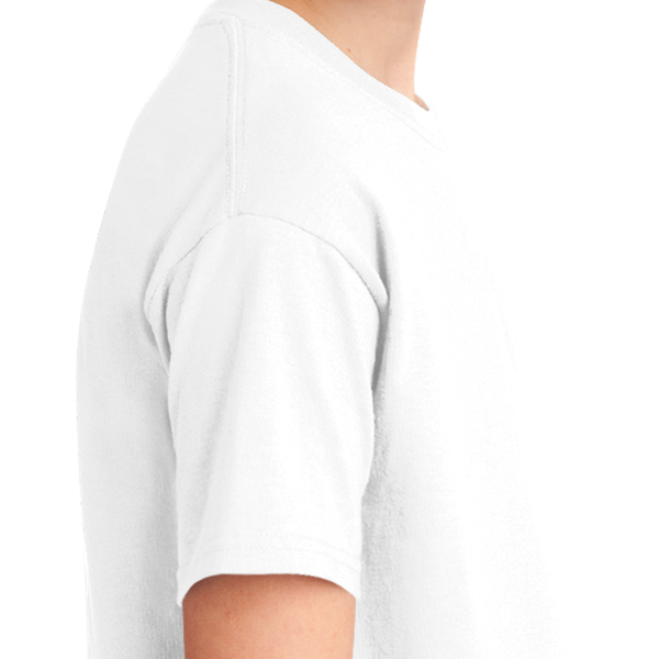 Boy Plain White T-shirt-FunkyTeesClub