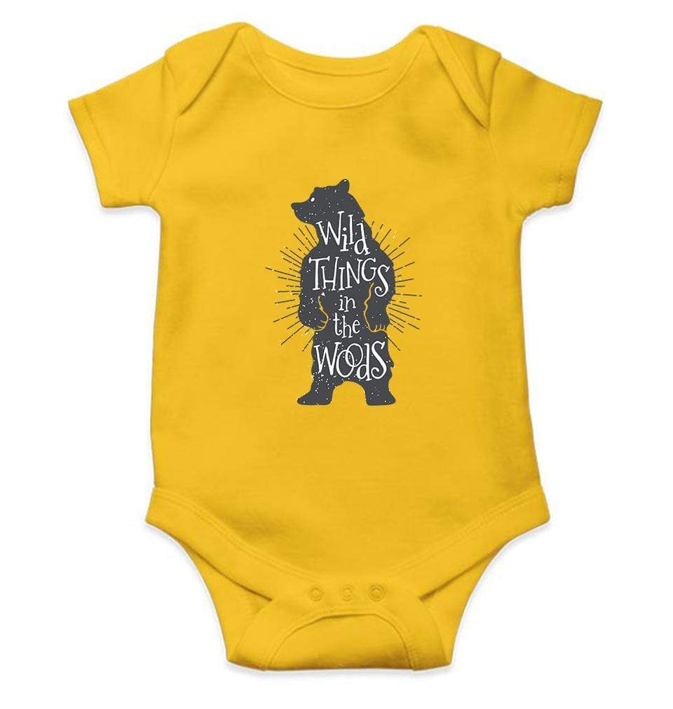 Wild things in the woods Rompers for Baby Girl- FunkyTradition FunkyTradition