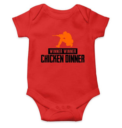 Winner Winner Chicken Dinner PUBG Rompers for Baby Boy- FunkyTradition FunkyTradition