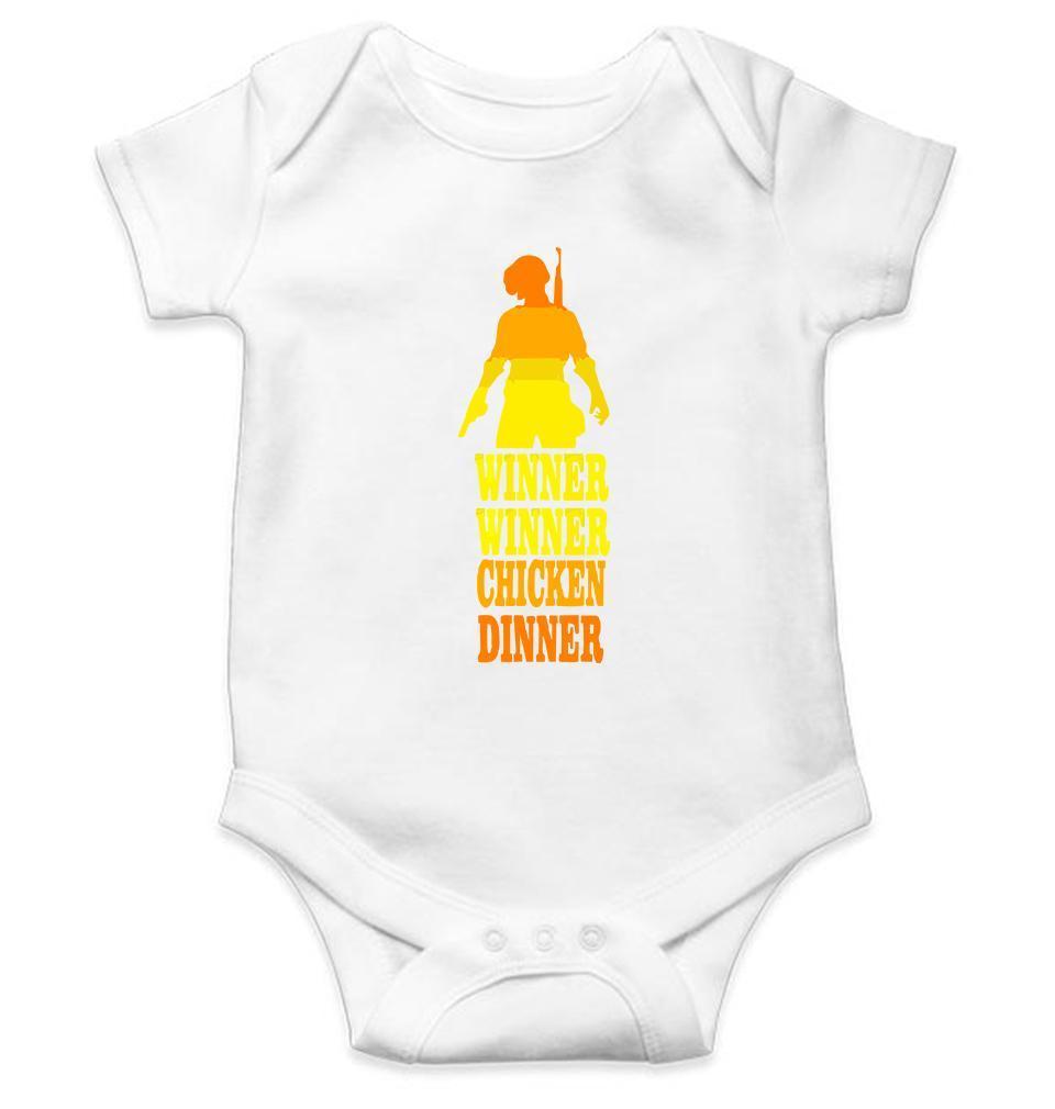 Winner Winner Chicken Dinner PUBG Rompers for Baby Boy- FunkyTradition FunkyTradition