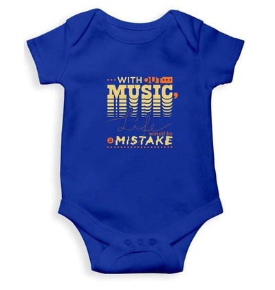 Without music life would be a mistake Rompers for Baby Boy- FunkyTradition FunkyTradition