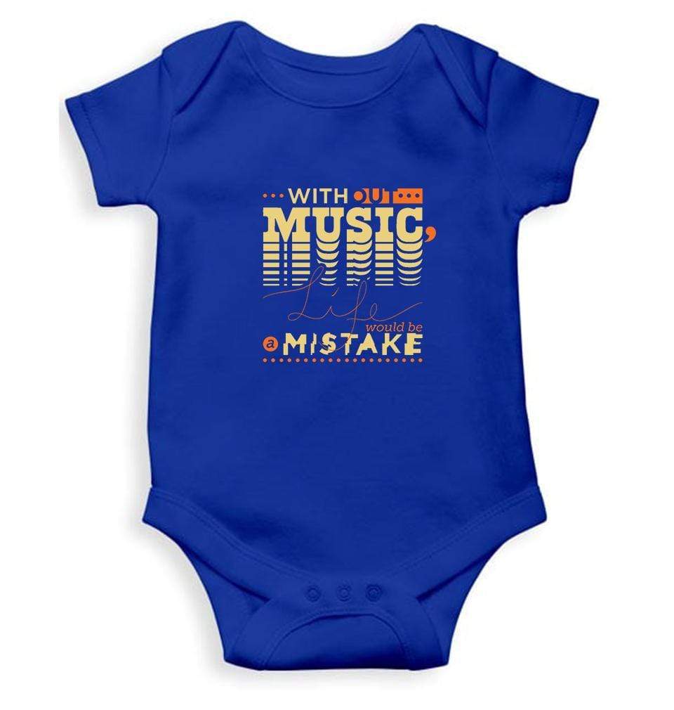 Without music life would be a mistake Rompers for Baby Boy- FunkyTradition FunkyTradition