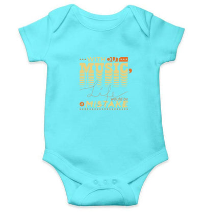 Without music life would be a mistake Rompers for Baby Girl- FunkyTradition FunkyTradition
