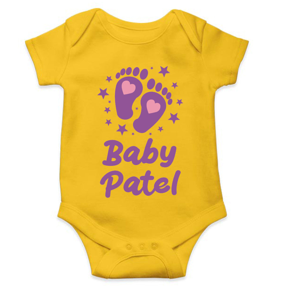 Custom Name Baby Surname New Born Rompers for Baby Boy- FunkyTeesClub
