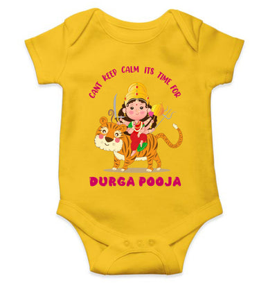 Can't Keep Calm It's Time For Durga Pooja Navratri Rompers for Baby Boy- FunkyTeesClub