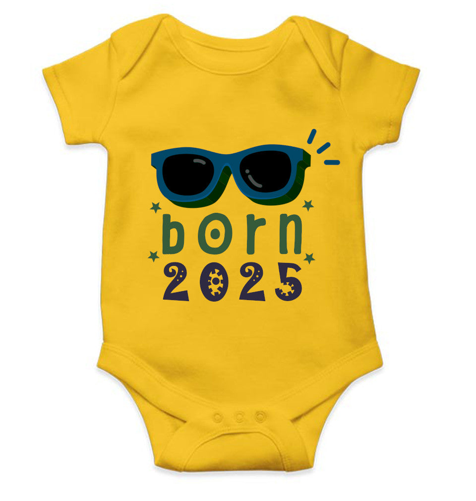 Custom Year Born In New Born Rompers for Baby Boy- FunkyTeesClub