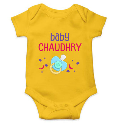 Custom Name Baby Surname Cute New Born Rompers for Baby Girl- FunkyTeesClub