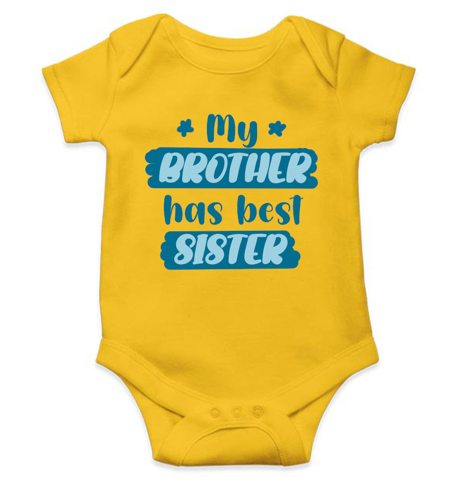 My Brother Has Best Sister Rakshabandhan Rompers for Baby Girl- FunkyTeesClub