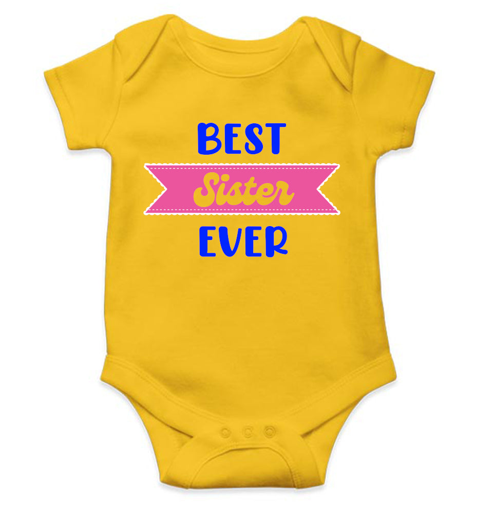 Best Sister Ever Rakshabandhan Rompers for Baby Girl- FunkyTeesClub