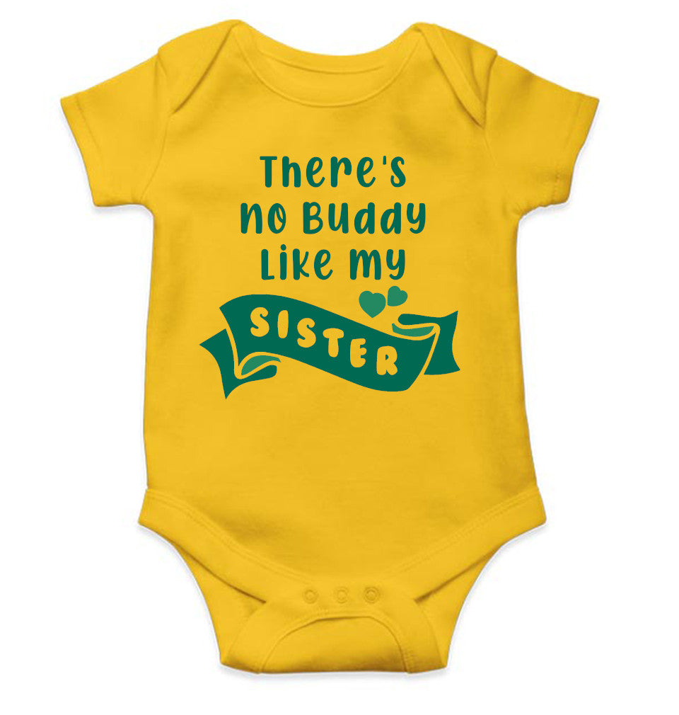 There Is No Buddy Like My Sister Rakshabadhan Rompers for Baby Boy- FunkyTeesClub