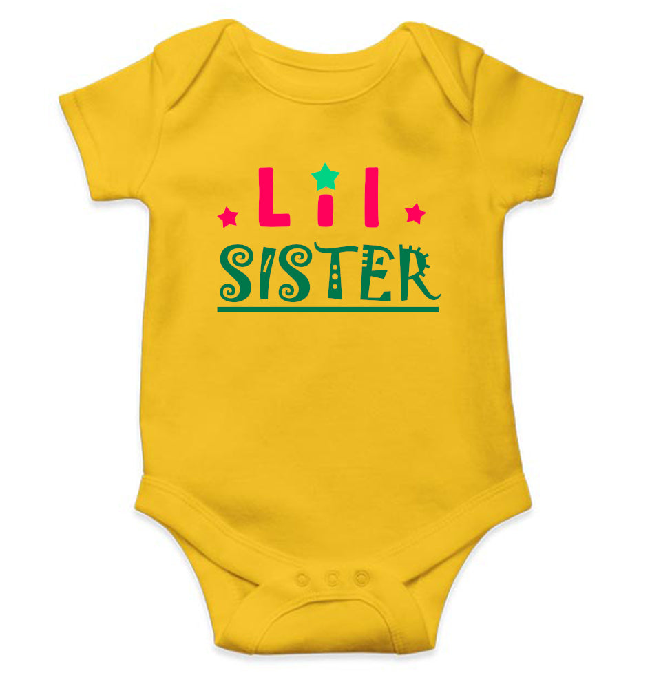 Lil Sister Rakshabandhan Rompers for Baby Girl- FunkyTeesClub