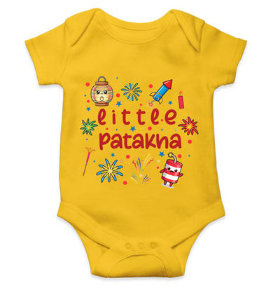Little Patakha Diwali Rompers for Baby Girl- FunkyTeesClub