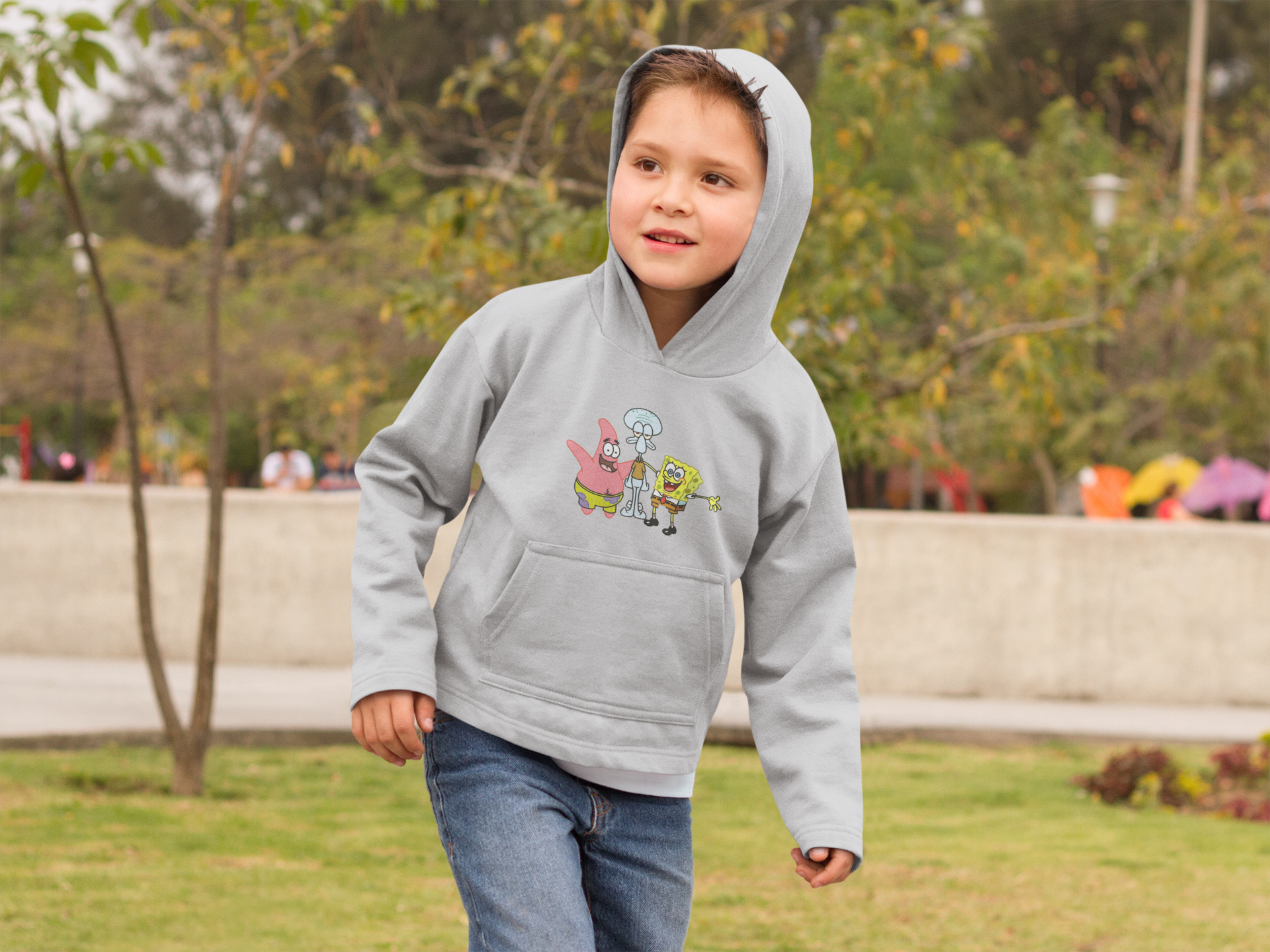 Cute Cartoon Boy Hoodies-FunkyTeesClub