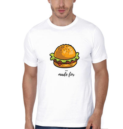 Made for Couple Half Sleeves T-Shirts -FunkyTees