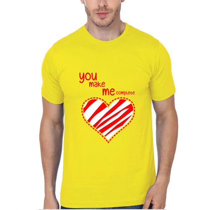 Complete Couple Half Sleeves T-Shirts -FunkyTees