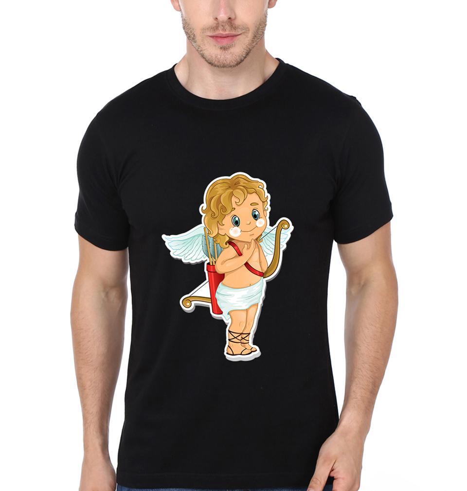 Cupid Couple Half Sleeves T-Shirts -FunkyTees