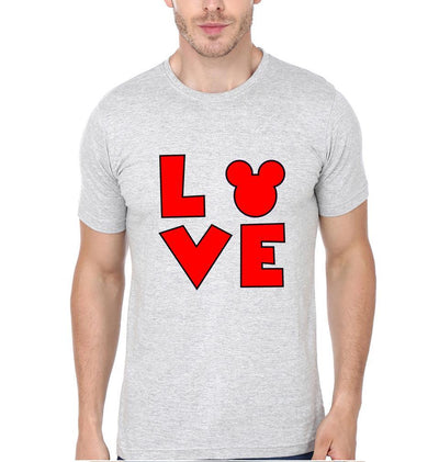 Mickey Couple Half Sleeves T-Shirts -FunkyTees