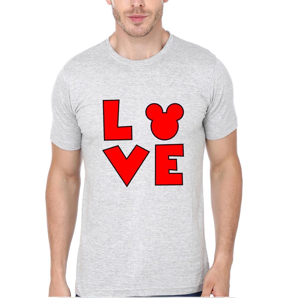 Mickey Couple Half Sleeves T-Shirts -FunkyTees