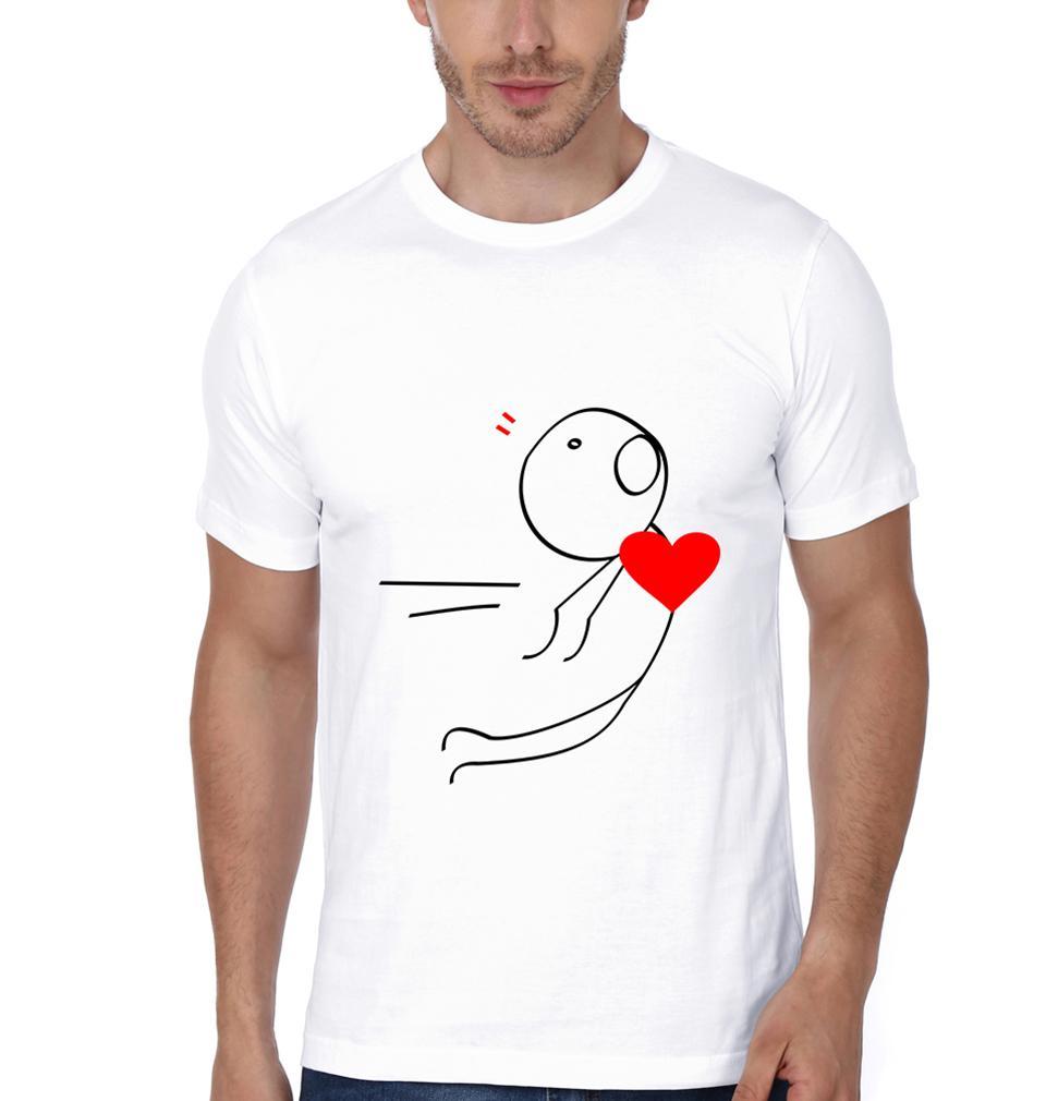 Magnet Couple Half Sleeves T-Shirts -FunkyTees