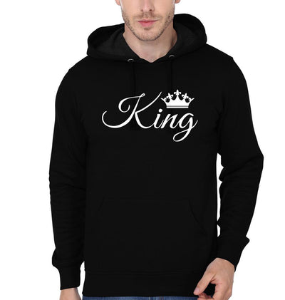 King Queen Couple Hoodie-FunkyTees