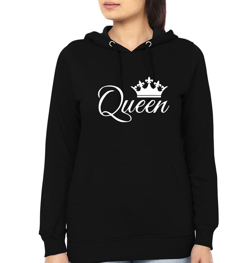 King Queen Couple Hoodie-FunkyTees