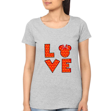 Mickey Couple Half Sleeves T-Shirts -FunkyTees