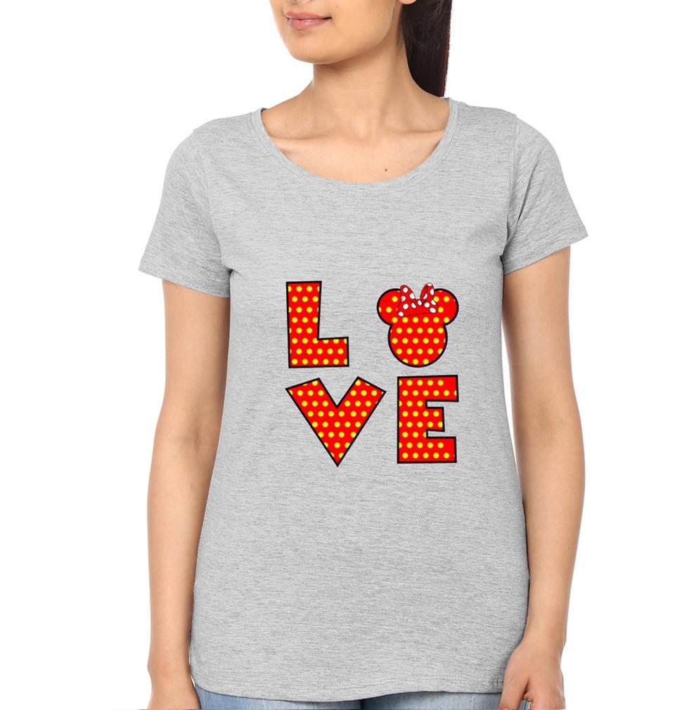 Mickey Couple Half Sleeves T-Shirts -FunkyTees