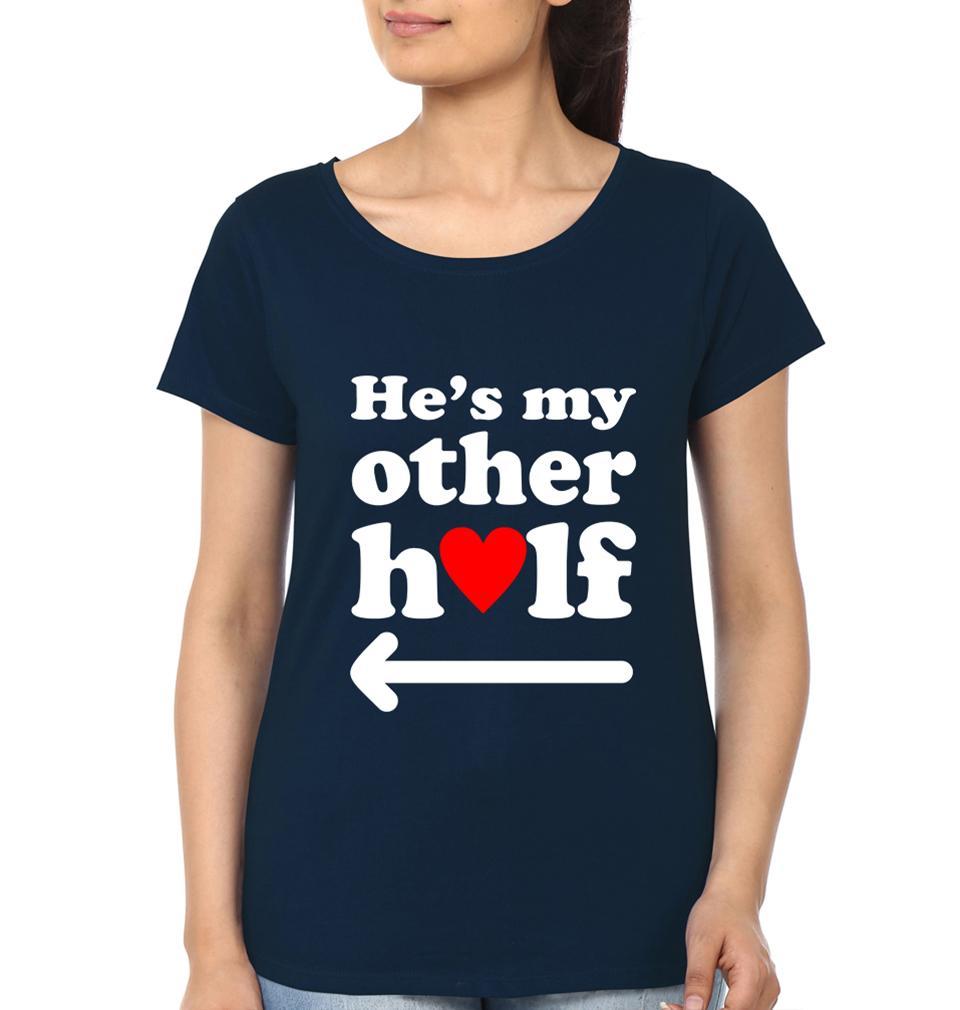 Other Half Couple Half Sleeves T-Shirts -FunkyTees