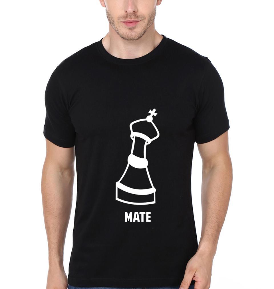 Check mate Couple Half Sleeves T-Shirts -FunkyTees