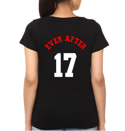 Happily17 Couple Half Sleeves T-Shirts -FunkyTees