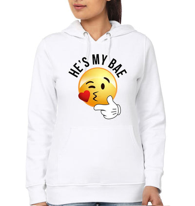 He's the Bae Couple Hoodie-FunkyTees