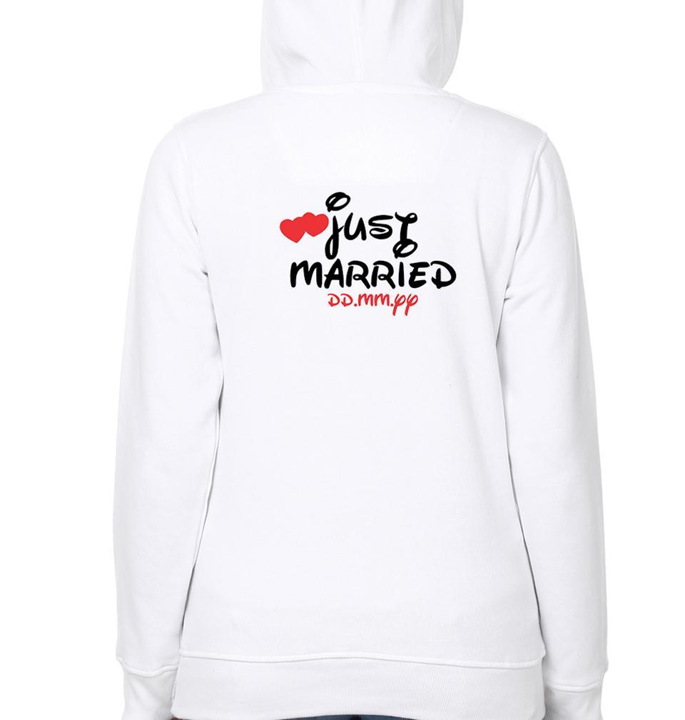 Just Married Couple Hoodie-FunkyTees