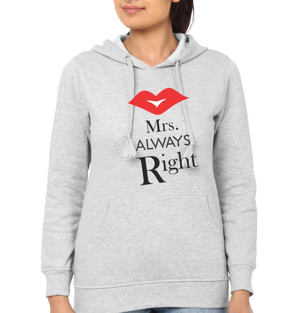Mr.Right & Mrs. Always Right Couple Hoodie-FunkyTees