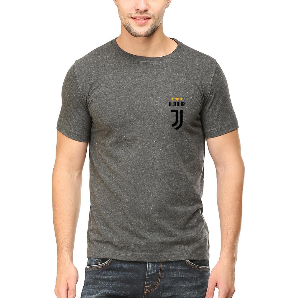Juventus Logo Men Half Sleeves T-Shirts-FunkyTeesClub