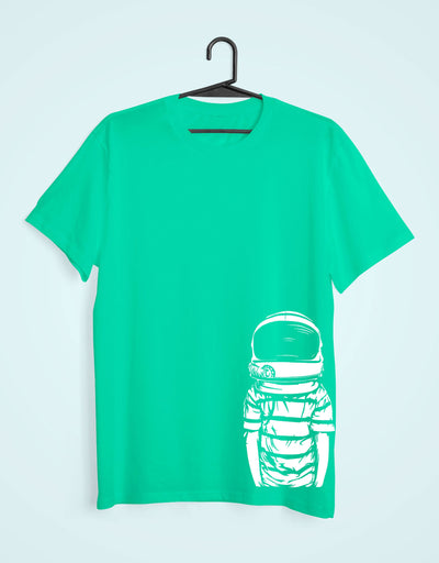 Space Boy Mens Half Sleeves T-shirt- FunkyTeesClub